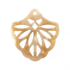 Resin pendant 40mm - Sand brown